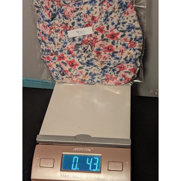 Altar'd State Pink Size Medium Floral Cropped Blouse With Puff Sleeve Tie Around - Picture 10 of 10